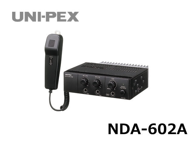 NDA-602A】UNI-PEX 車載アンプ 60W 12V仕様 (通常在庫品)｜サウンドショップ ソシヤル UNIPEX専門館