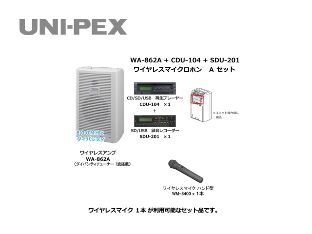 西日本産 UNI-PEX WAシリーズ用 SD/USBレコーダーユニット SDU-201 | enmouvement.ch