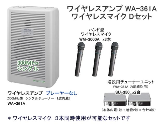 UNI-PEX ワイヤレスアンプ WA-361A 通販