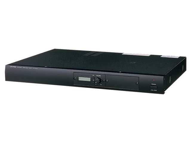 WTD-8121】UNI-PEX 800MHz ワイヤレス受信機 ダイバシティ 2ch