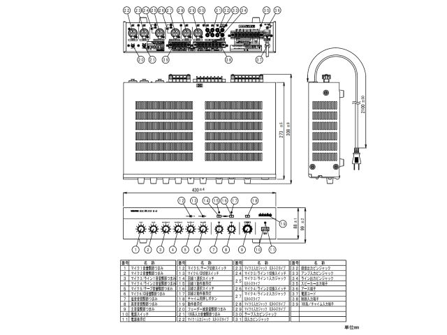 BE-60】UNI-PEX 卓上形ベーシックPAアンプ 60W｜サウンドショップ